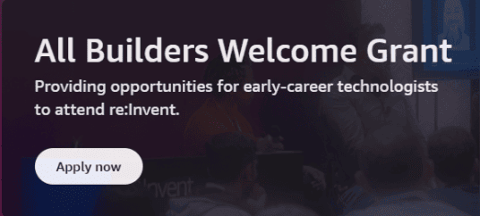 Invent 2026 “All Builders Welcome” Grant